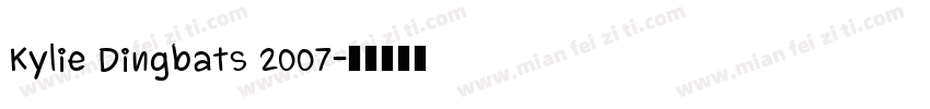 Kylie Dingbats 2007字体转换